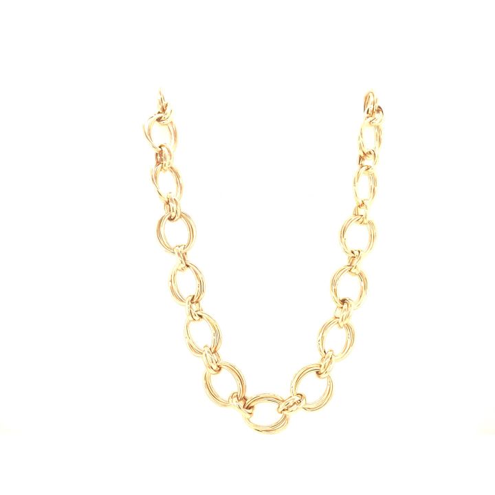 9ct Yellow Gold Fancy Handmade Necklace