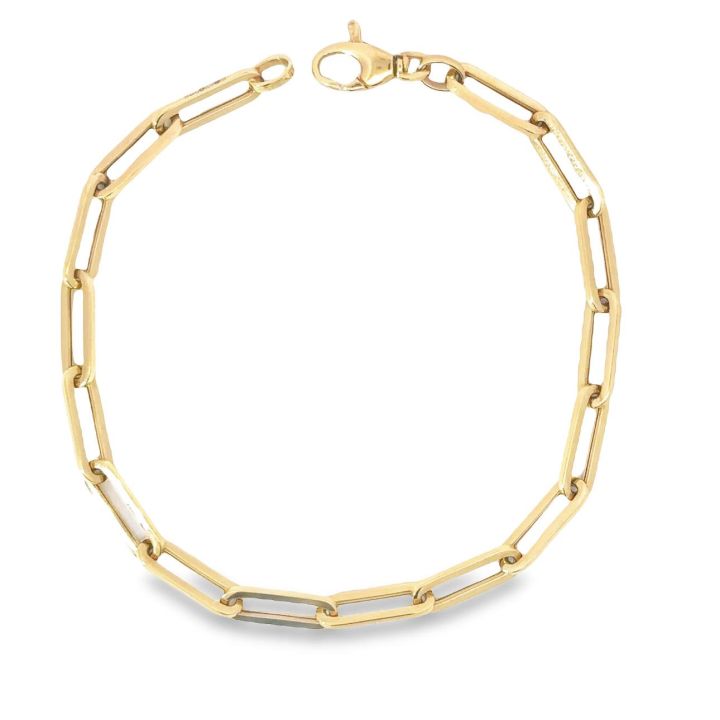 9ct Yellow Gold Paperchain Link Bracelet