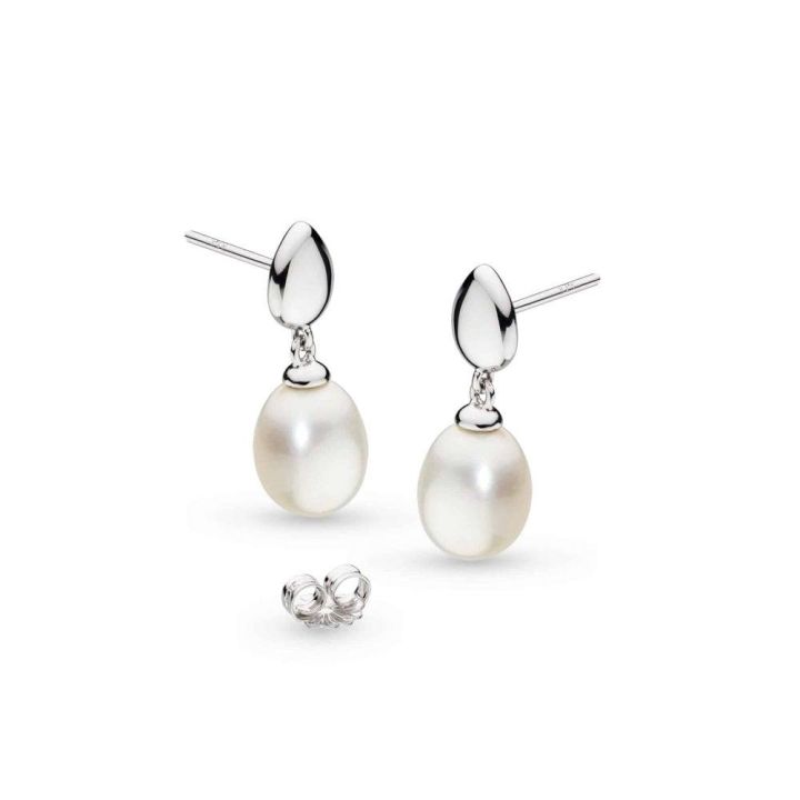 Kit Heath Coast Pebble Pearl Droplet Earrings