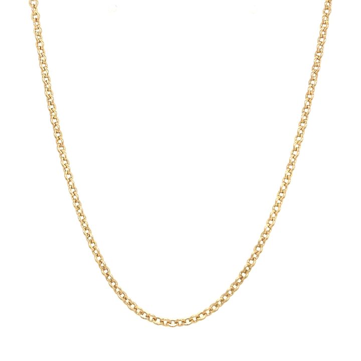 Pre Owned 18ct Yellow Gold 54cm Trace Chain