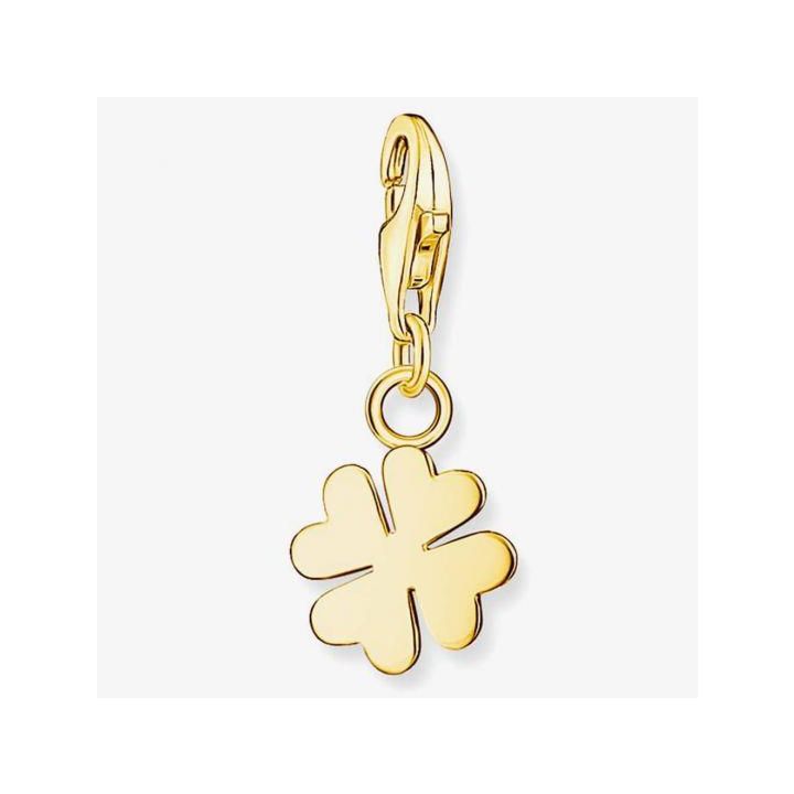 Thomas Sabo Gold Plated Four Leaf Clover Charm