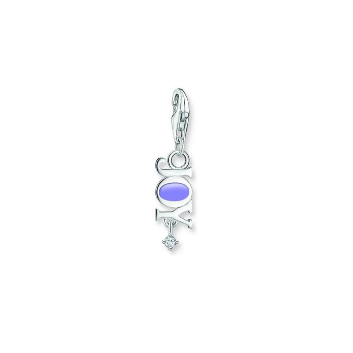 Thomas Sabo Silver Violet Enamel Joy Charm