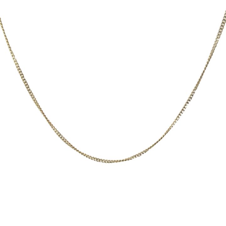 Pre Owned 9ct Yellow Gold Curb Chain 51cm
