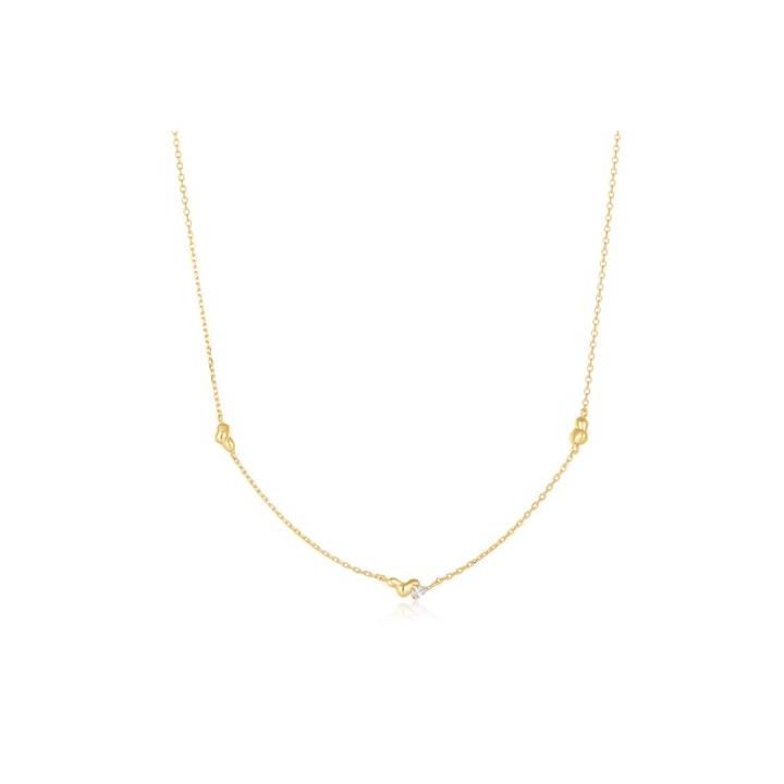 Ania Haie Gold Plated Twisted Wave Chain Necklace