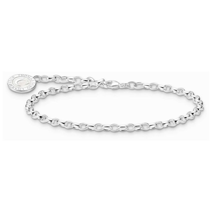 Thomas Sabo Charmista Bracelet With Shimmering White Enamel