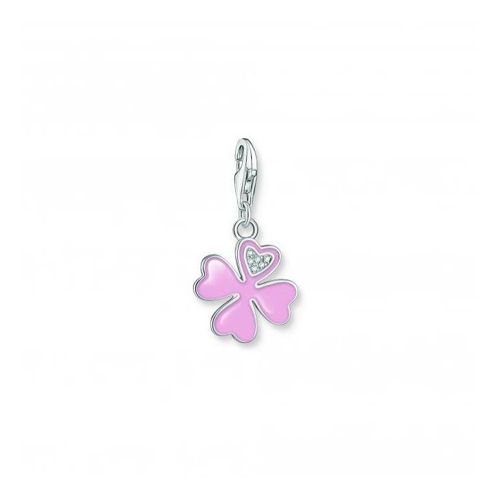 Thomas Sabo Pink Enamel Clover Charm