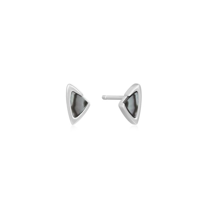 Ania Haie Silver Abalone Stud Earrings