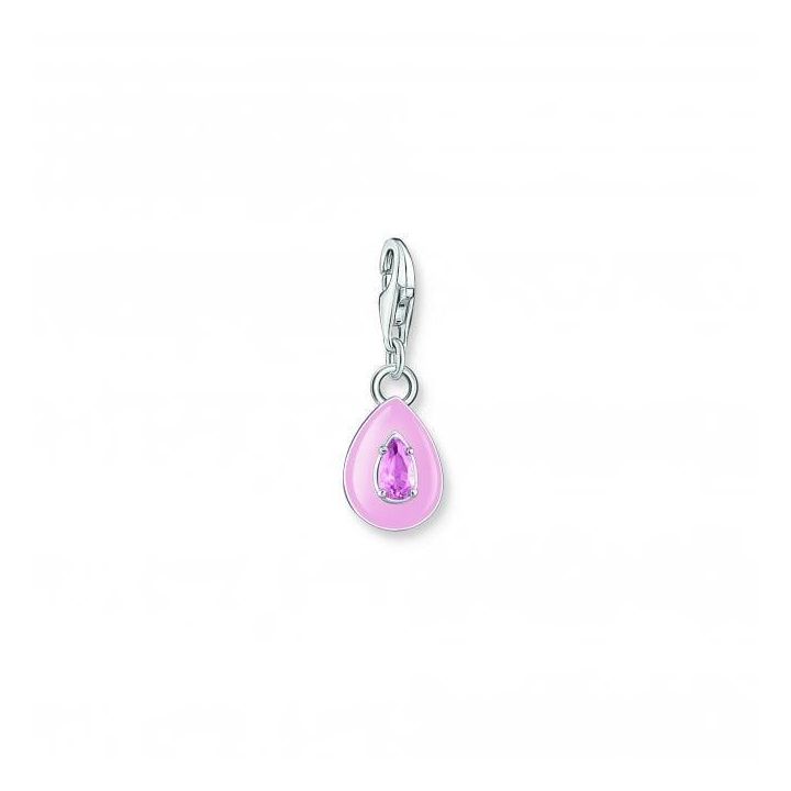 Thomas Sabo Pink Enamel Drop Charm