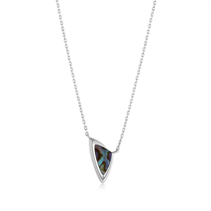 Ania Haie Silver Arrow Abalone Necklace