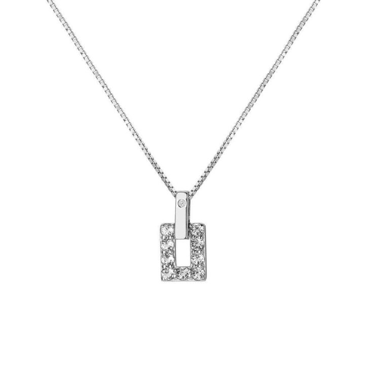 Hot Diamonds Echo White Topaz Pendant