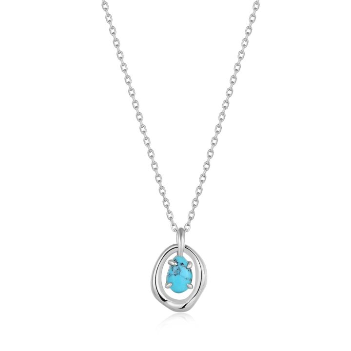 Ania Haie Silver Turquoise Wave Pendant