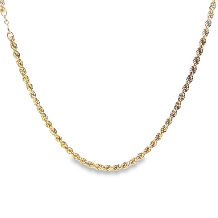 Pre Owned 9ct Yellow Gold Rope Chain