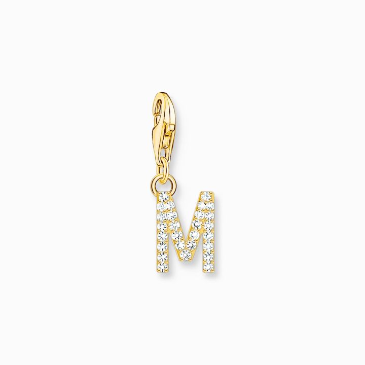 Thomas Sabo Gold Plated Initial M Charm