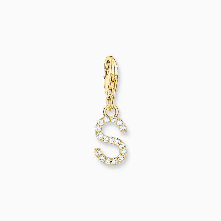 Thomas Sabo Gold Plated Initial S Charm