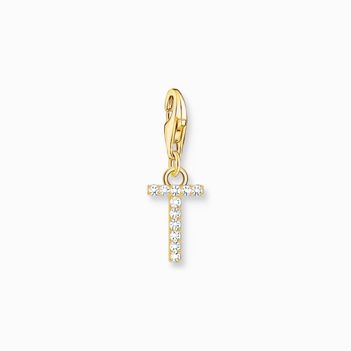 Thomas Sabo Gold Plated Initial T Charm