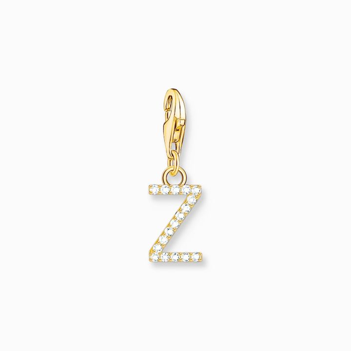 Thomas Sabo Gold Plated Initial Z Charm