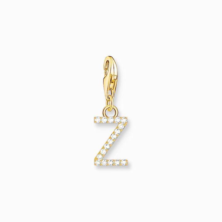 Thomas Sabo Gold Plated Initial Z Charm