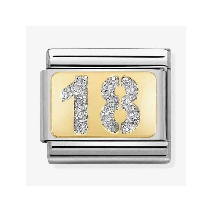 Nomination Glitter Number 18 Charm