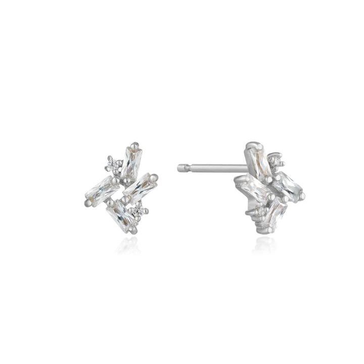 Ania Haie Silver Cluster Stud Earrings