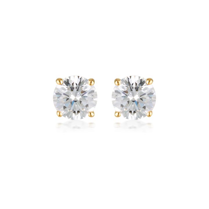 Georgini Gold Plated Cubic Zirconia Earrings