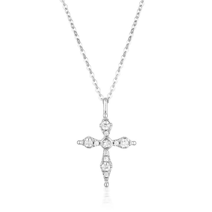 Georgini Silver Bless Mini Cross Pendant