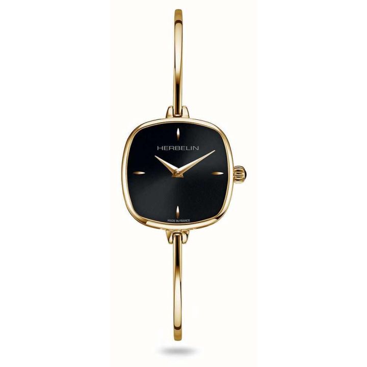 Herbelin Ladies Gold Tone Fil Bangle Watch