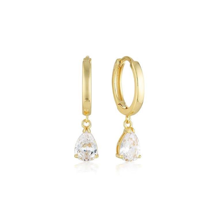 Georgini Gold Plated Pia Hoop Earrings