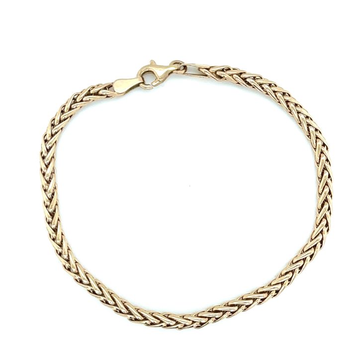 Pre Owned 9ct Yellow Gold Foxtail Bracelet