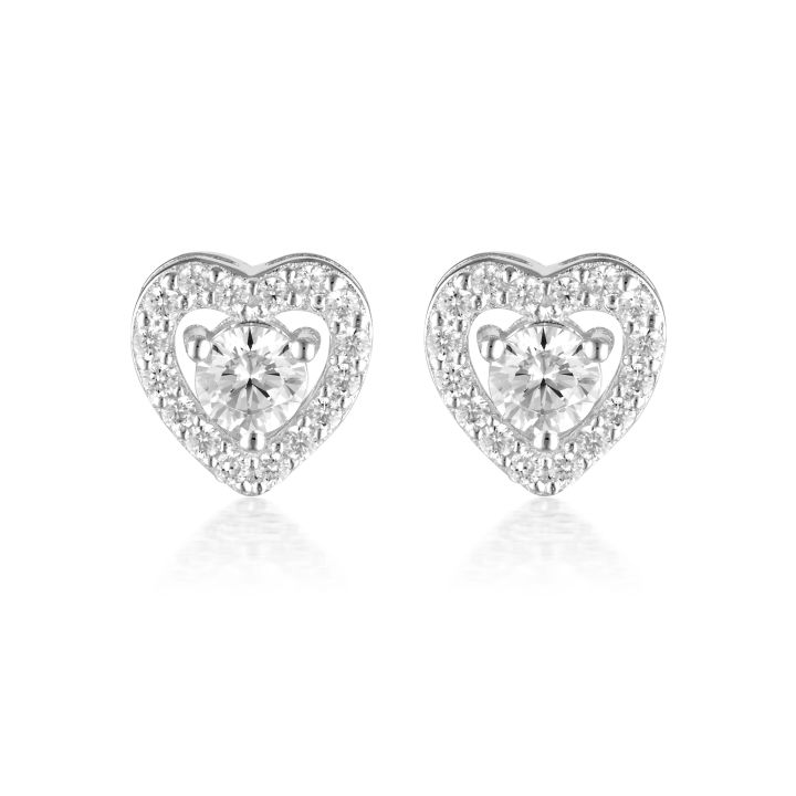Georgini Silver Sealed with A Kiss Earrings