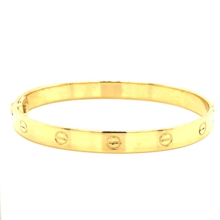 9ct Yellow Gold Screw Bangle