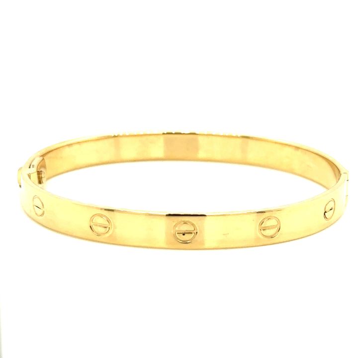 9ct Yellow Gold Screw Bangle