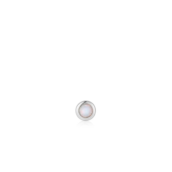 Ania Haie Silver Opal Bezel Barbell Stud Earring