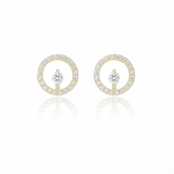 Georgini Gold Plated Cora Stud Earrings