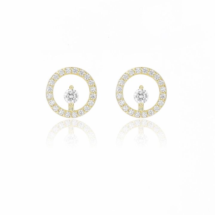 Georgini Gold Plated Cora Stud Earrings