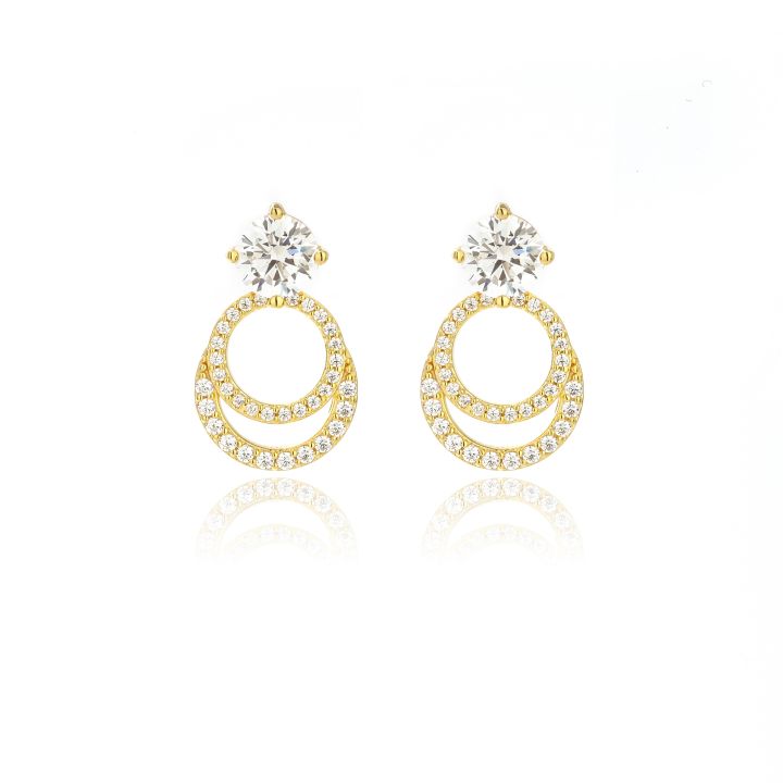 Georgini Gold Plated Goddness Luna Earrings