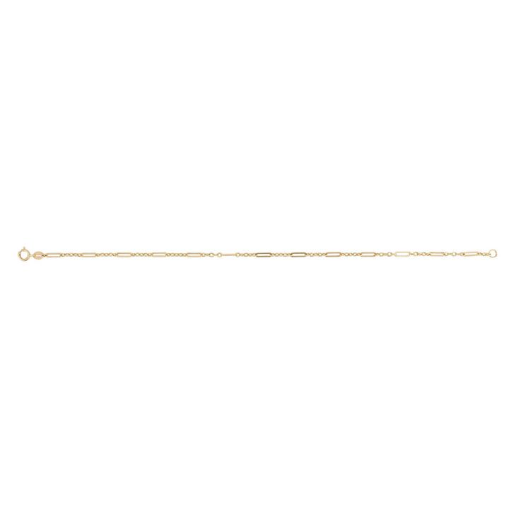 9ct Yellow Gold Small Elongated Link Bracelet