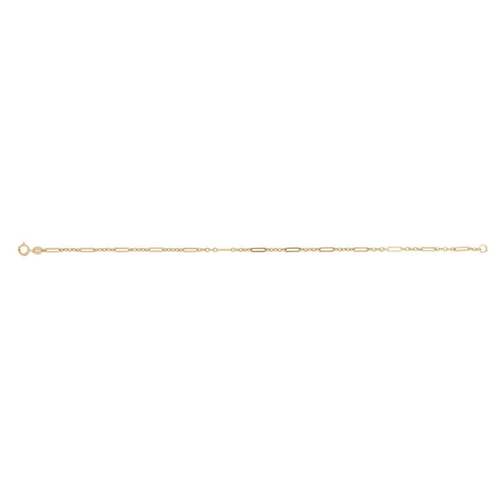 9ct Yellow Gold Small Elongated Link Bracelet
