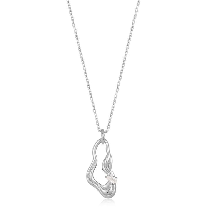 Ania Haie Silver Twisted Wave Pendant