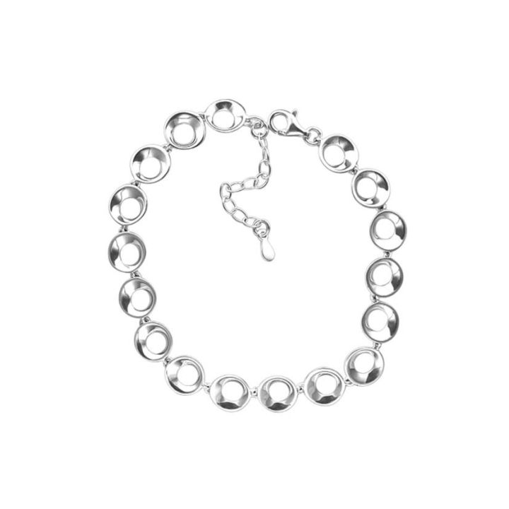 Lumi Silver Open Circle Bracelet