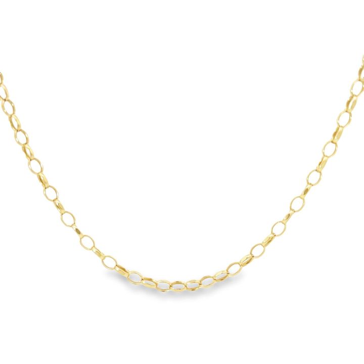 Pre Owned 9ct Yellow Gold 51cm Belcher Chain