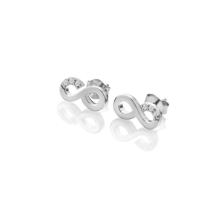 Hot Diamond Silver Infinity Stud Earrings