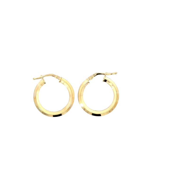 9ct Yellow Gold 20mm Hoop Earrings