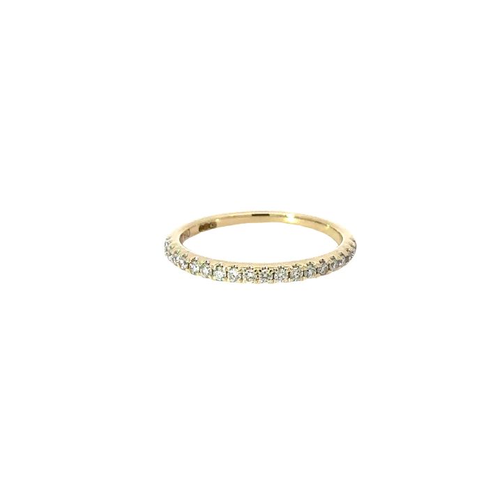 9ct Yellow Gold 0.25ct Diamond Fine Claw Set Ring