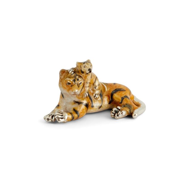 Saturno Silver Animals Tiger with Cub