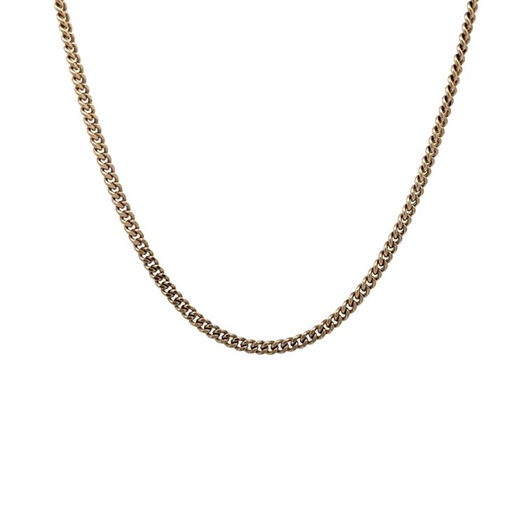 Pre Owned 9ct Yellow Gold 42cm Curb Chain