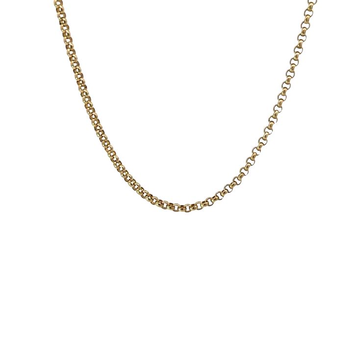 Pre Owned 9ct Yellow Gold 46cm Belcher Chain
