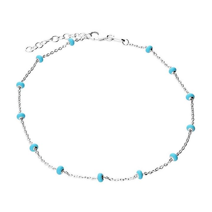 Sterling Silver Turquoise Anklet