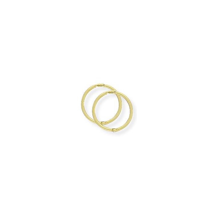 9ct Yellow Gold 12mm Sleeper Earrings