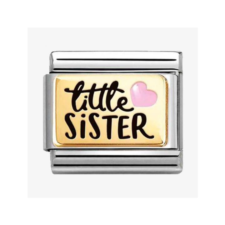 Nomination Gold Little Sister Charm