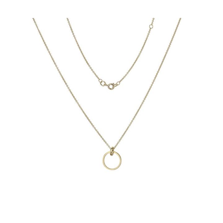 9ct Yellow Gold Open Circle Rio Pendant